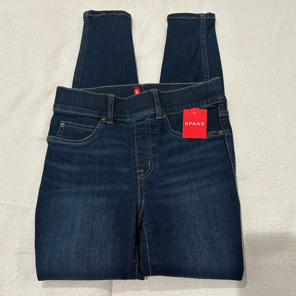 SPANX Women's Dark Blue Skinny Jeans